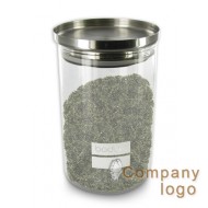 玻璃和不銹鋼茶筒 - 5“