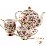 植物園玫瑰骨瓷茶具