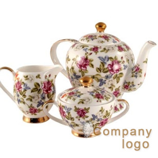植物園玫瑰骨瓷茶具