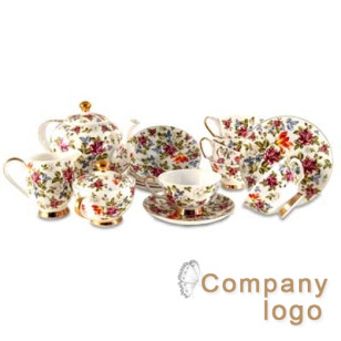 植物園玫瑰骨瓷茶具