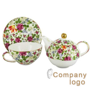 精細的骨瓷茶一 - 植物園玫瑰